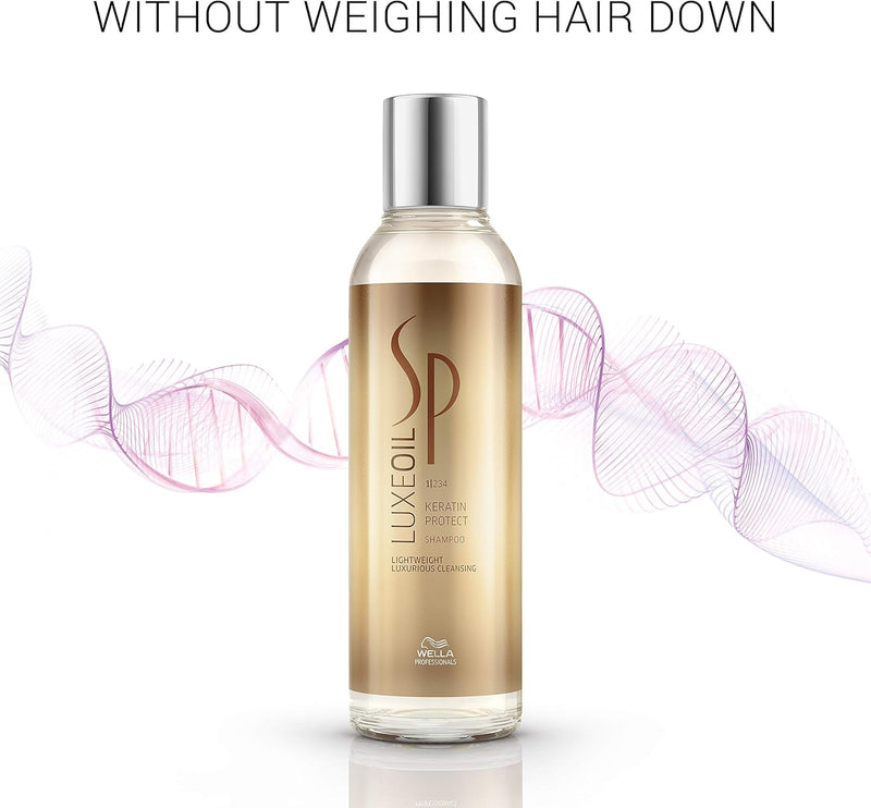 Wella SP System Professional Luxeoil Keratin Protect Shampoo Pack of 1 (1 x 200 ml) Greenwize