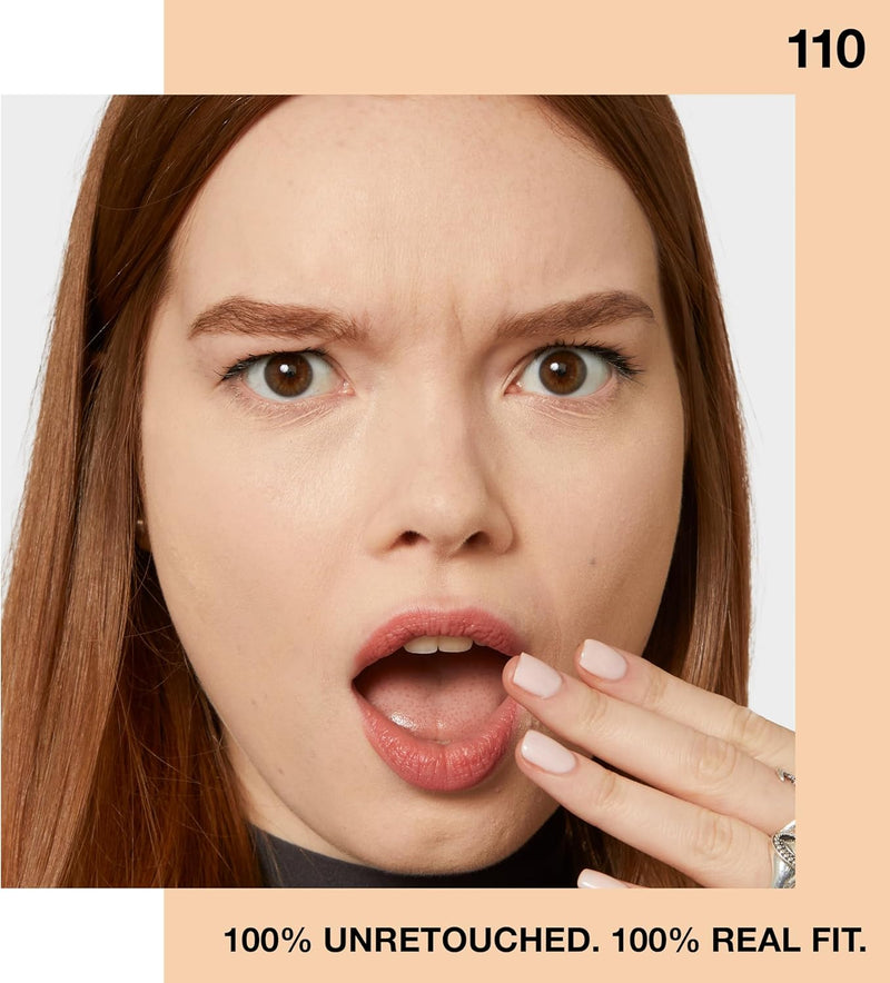 Maybelline Fit Me Foundation, Medium Coverage, Blendable With a Matte and Poreless Finish, For Normal to Oily Skin, Shade: 110 Porcelain, 30ml Greenwize