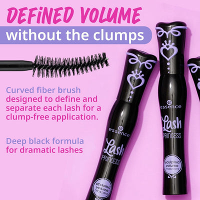 essence Lash PRINCESS sculpted volume mascara, volumizing, curling, defining (12ml) Greenwize