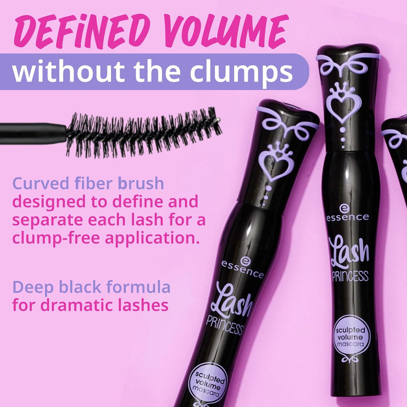 essence Lash PRINCESS sculpted volume mascara, volumizing, curling, defining (12ml) Greenwize