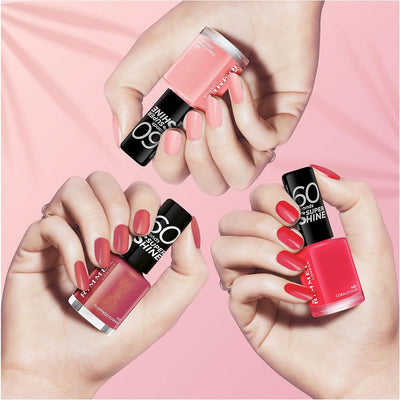Rimmel 60 Seconds Super Shine Nail Polish - 8 ml, Coralicious Rimmel