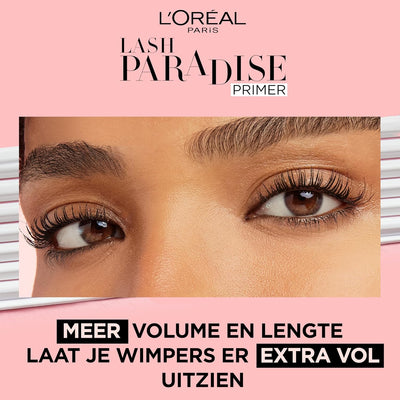 L'Oreal Paris 2-in-1 Mascara Primer Base, Boosts Volume and Length for Fuller Looking Eyelashes, With Jojoba Oil and Vitamins, Suitable for Sensitive Eyes, Lash Paradise, Clear ‎L'Oréal