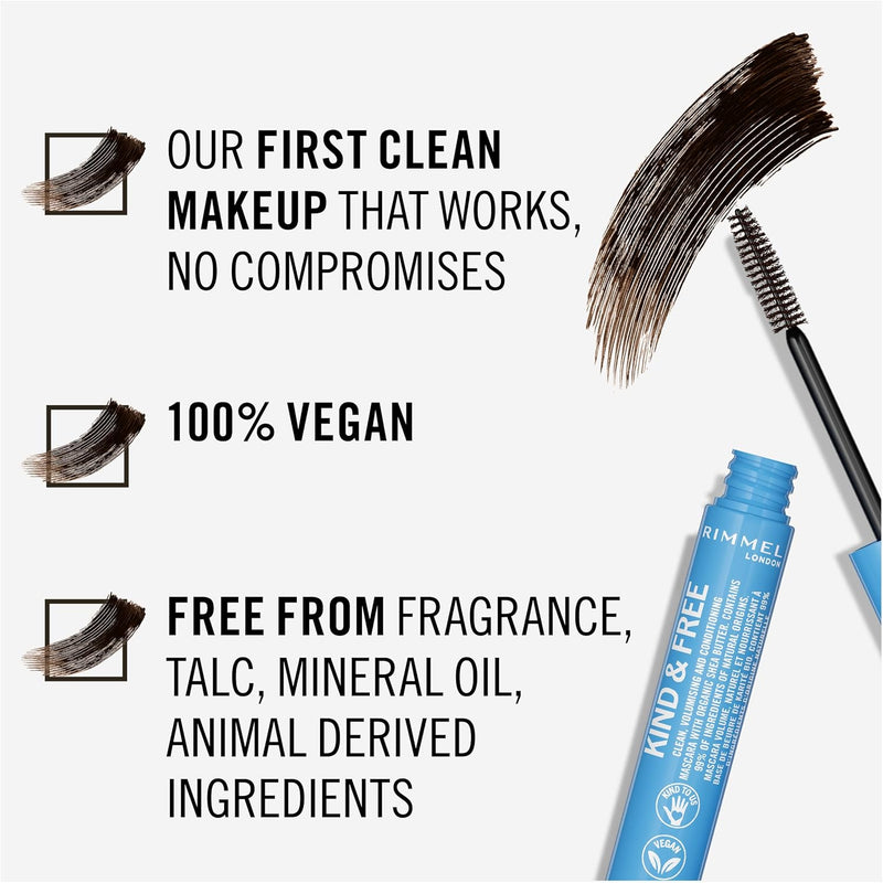 Rimmel Kind + Free Volume & Length Mascara, Brown Black, 7ml Rimmel