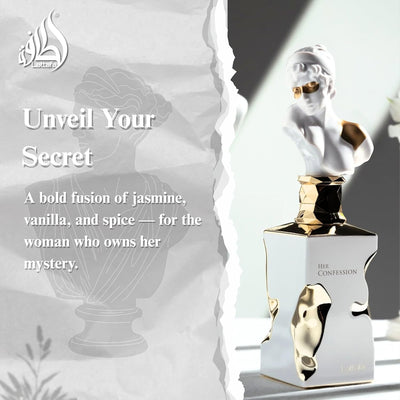 Lattafa Her Confession for Women Eau de Parfum Spray, 3.4 Ounce / 100ml Lattafa