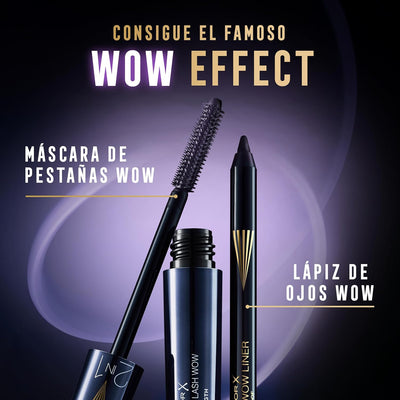 Max Factor Masterpiece Wow Liner, 500 Dark Navy, 24-Hour Wear Eyeliner, High Colour Payoff, Waterproof and Smudgeproof, Vegan Max Factor