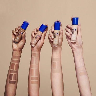 Rimmel Match Perfection Foundation 301 Warm Honey, Medium Coverage, 24hr Hydration, No Caking or Creasing, Lightweight, Reduces Imperfections, Invisible Coverage, SPF20, Cruelty Free Greenwize