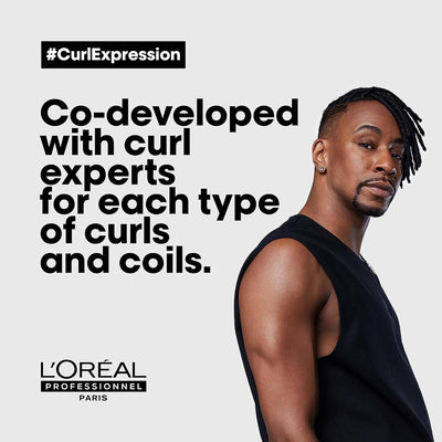 L'Oréal Professionnel Moisturising & Hydrating Shampoo, For Curly & Coily Hair, With Glycerin, Urea H and Hibiscus Seed Extract, Serie Expert Curl Expression, 300 ml L'Oréal Professionnel Paris
