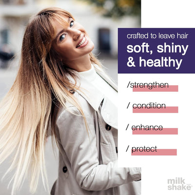milk_shake | Silver Shine Whipped Cream 200 ml, Specific Anti-Yellow Leave-In Conditioning Foam for Blond or Grey Hair, with Violet Pigment, Made in Italy Greenwize