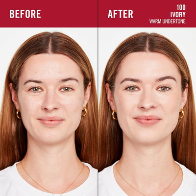 Rimmel Lasting Finish 35Hr Foundation 100 Ivory, Full Coverage, Hydrating, SPF20, Hyaluronic Acid, Vitamin E, 2% Niacinamide, All Day Wear, Vegan, Cruelty Free Rimmel