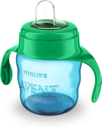 Philips Avent Easy Sip Spout Cup with Handle, 200 ml - Blue/Green - SCF551/15 Greenwize
