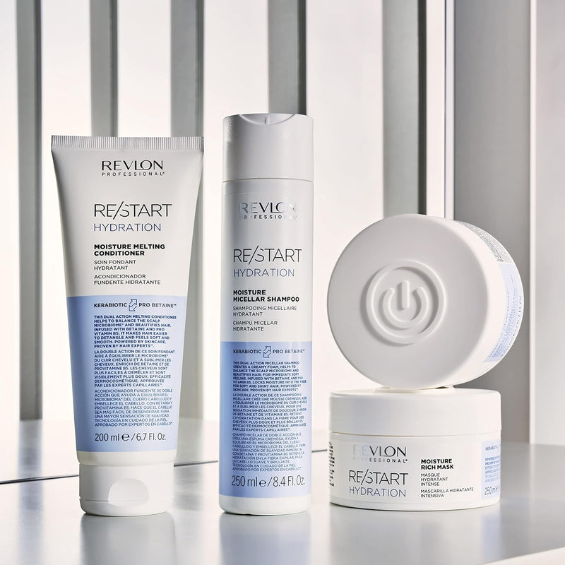 Revlon Professional Hydration Melting Conditioner, Normal & Dry Hair Treatment to Moisturise, Control Frizz & Detangle (200ml) Unisex Greenwize