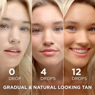 Garnier Ambre Solaire Natural Bronzer Self Tan Drops for Face, with Hyaluronic Acid & Coconut Water, Gradual & Natural Looking Tan, Vegan Formula 30ml Greenwize