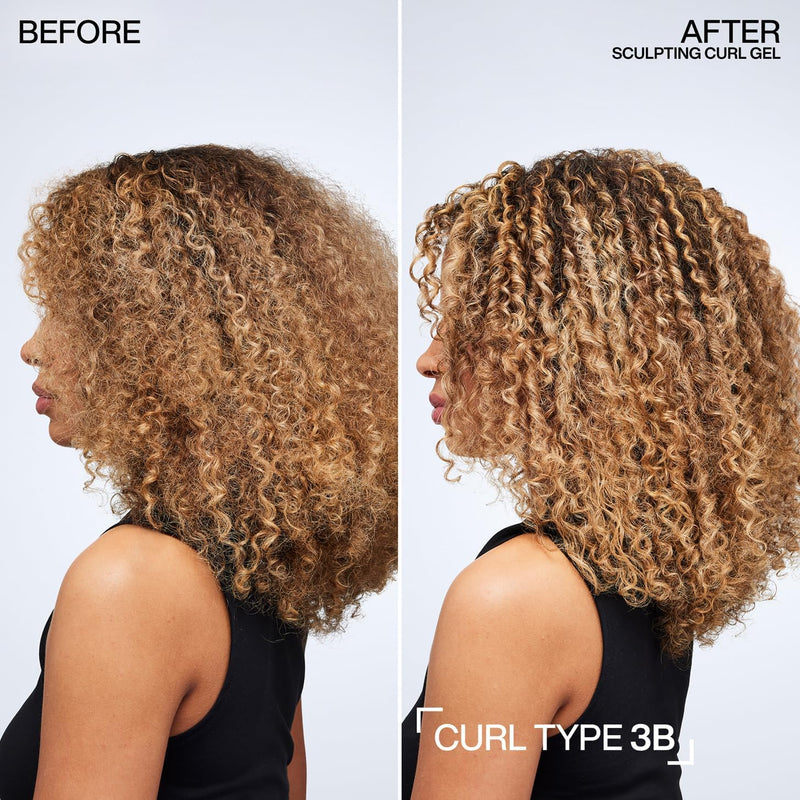 REDKEN Sculpting Curl Gel for Curly & Coily Hair, Up To 72-Hour Strong Holding Gel, With Squalane and Jojoba Oil, Non-Sticky Formulation, 250ml Greenwize
