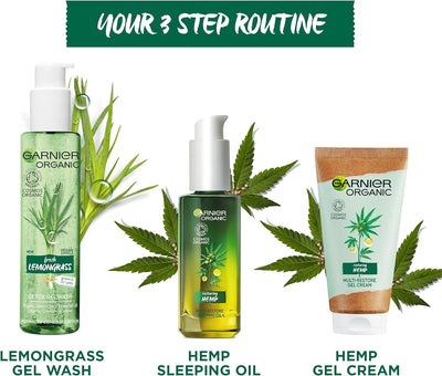 Garnier Organic Hemp Multi-Restore Facial Night Sleeping Oil 30ml Greenwize