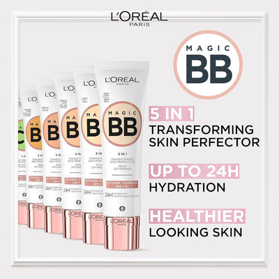 L'Oréal Paris Magic CC Cream with SPF 20, Anti-Redness and Colour Correcting, With Vitamins B5 and E, Lightweight Hydrating Formula Adapts to Skin Tone for a Natural Glowy Finish, 30 ml L'Oreal Paris
