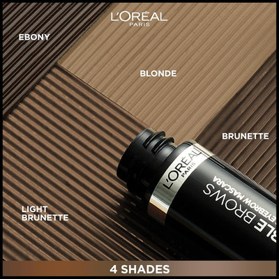 L'Oréal Paris Volumising Brow Mascara, Longwear Brow Gel for Fuller Looking Eyebrows, Up To 24 Hours Wear, Water Resistant, Infallible Brows, 5 ml, Shade: 7.0 Blonde Greenwize
