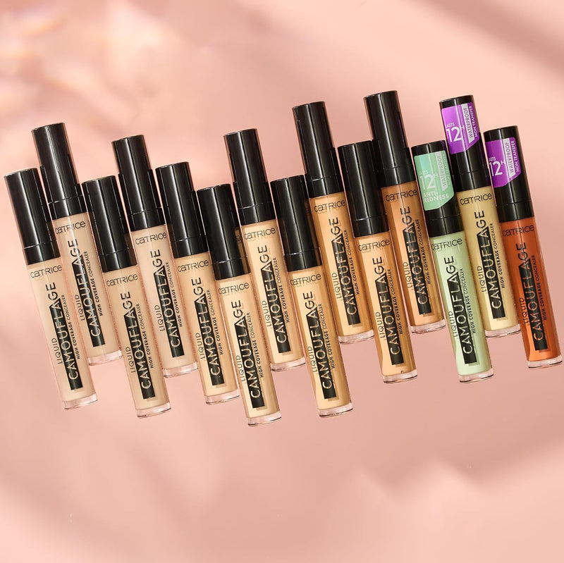Catrice Liquid Camouflage High Coverage Concealer, No. 048, Nude, Long-Lasting, for Dry Skin, for Blemished Skin, for Combination Skin, Vegan, Oil-Free, Waterproof, Alcohol-Free, Pack of 1 (5 ml) Greenwize