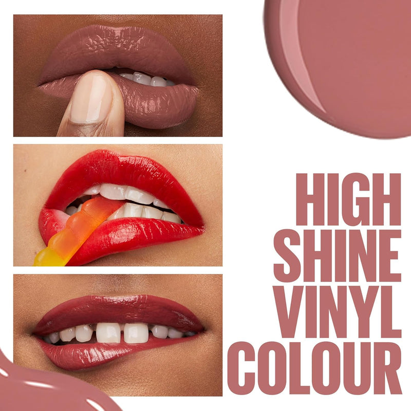 Maybelline New York Lip Colour, Smudge-free, Long Lasting up to 16h, Liquid Lipstick, Shine Finish, SuperStay Vinyl Ink, 105 Golden Maybelline
