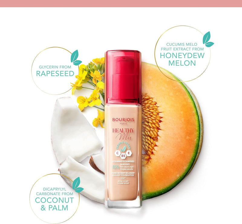 Bourjois - Healthy Mix Clean Foundation, Ton 051, Light Vanilla 30ml Bourjois