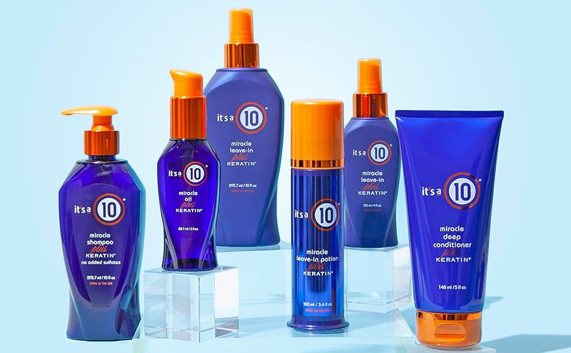 It’s a 10 Haircare - Miracle Leave-in Plus Keratin, Conditioner, Lightweight, Reduce Free, Natural Ingredients, 120ml It&