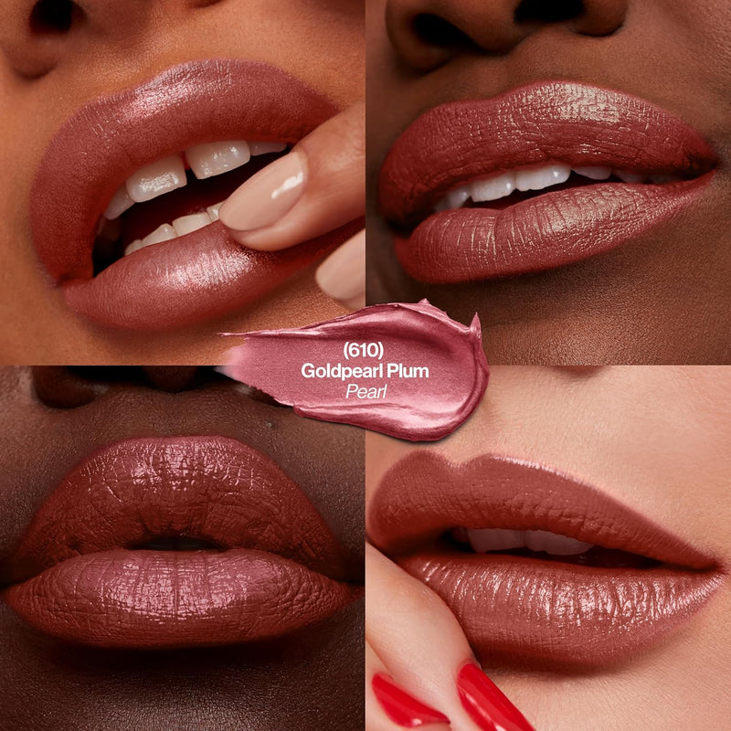 Revlon Super Lustrous Pearl Lipstick, 4.2 g, Gold Pearl Plum 610 Revlon
