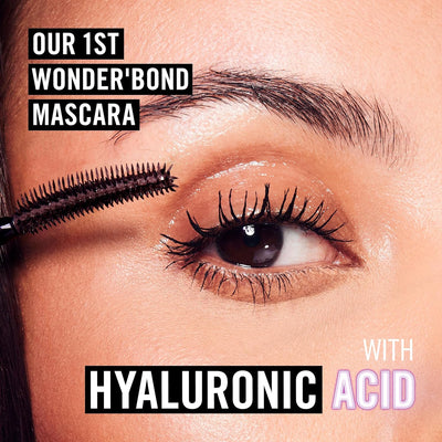 Rimmel Wonder'Bond Lash Filler + Hyaluronic Mascara, 001 Black, Bold Volume, Ultra Curved Brush Design, Long Lasting, Clump-Free, Smudge Proof, Comfortable All Day Wear, Cruelty Free, 11ml Rimmel