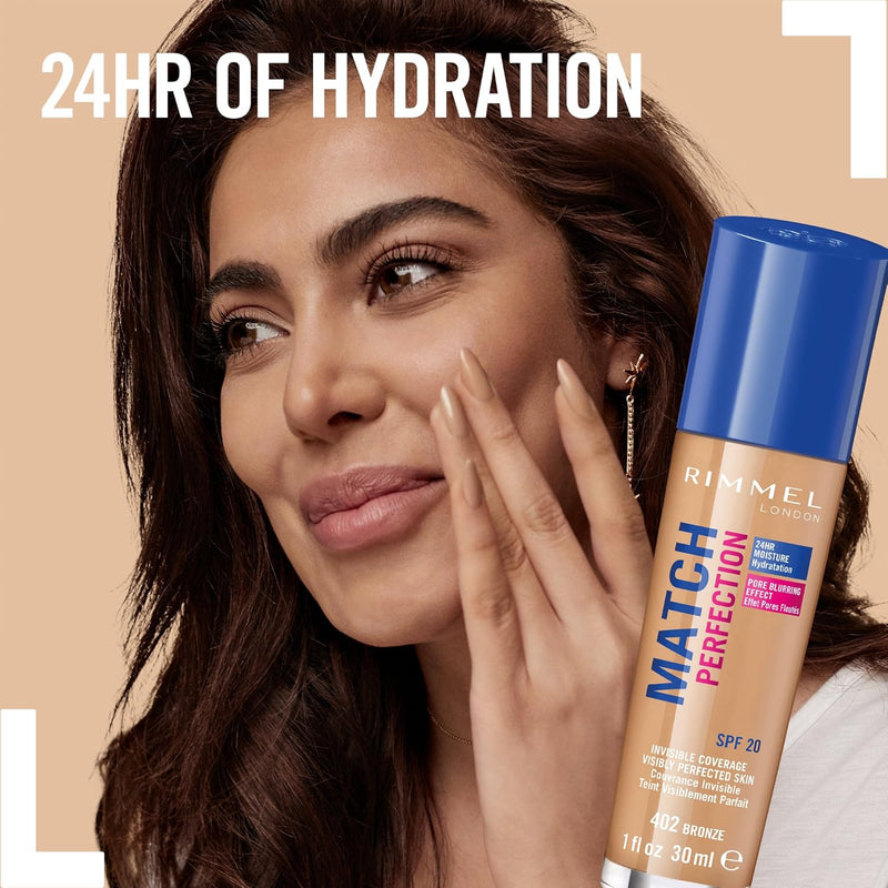 Rimmel London Match Perfection Foundation, 010 Light Porcelain, 30 ml Rimmel
