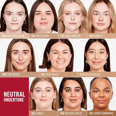 Rimmel Lasting Finish 35Hr Foundation 303 Honey, Full Coverage, Hydrating, SPF20, Hyaluronic Acid, Vitamin E, 2% Niacinamide, All Day Wear, Vegan, Cruelty Free Greenwize