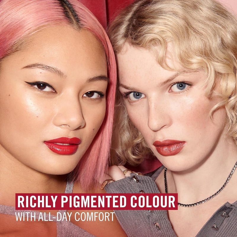 Rimmel Lasting Finish Lipstick 904 Pink Frosting, Creamy Satin Finish, Long Lasting 8 HR Wear, Comfortable Formula, Rich Pigment Rimmel