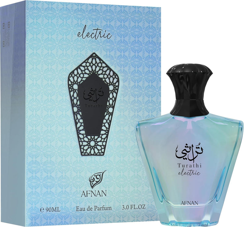Afnan Turathi Electric Unisex Eau de Parfum Perfume Fragrance Spray Bottle 90ml Greenwize