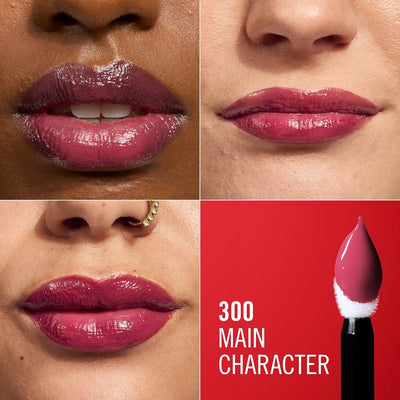 Rimmel Thrill Seeker Lip Latex, 300 Main Character, Ultra-Smooth Finish, Lasts All Day, Transfer-Proof, Infused with Aloe Vera, Hyaluronic Acid and Vitamin E, Diamond-Like Shape Applicator, Vegan Rimmel