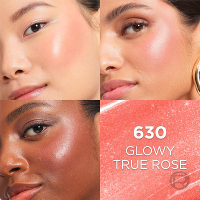 L'Oréal Paris Lumi Le Liquid Blush, Lightweight Radiant Colour & Glowy Finish Blush, 630 Glowy True Rose L'Oréal Paris