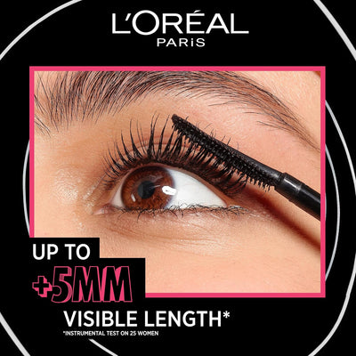L'Oréal Paris Telescopic Mascara, Long-Lasting 36H Lift, Visible Lash Length Up to +5mm*, No Clumping & No Smudging & No Flaking, Telescopic Lift, Black L'Oréal Paris