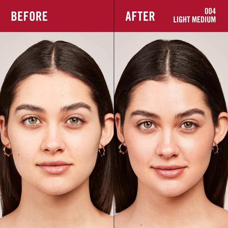 Rimmel Multi Tasker Better Than Filters, 004 Light Medium, 3 in 1 Face Primer, Glow Booster and Highlighter, Flawless Finish, Infused with Vitamin C and E, Maxi Soft Applicator, Vegan, 30ml Rimmel
