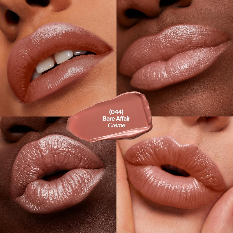 Revlon Super Lustrous Lipstick, High Impact Lipcolour With Moisturising Creamy Formula, Infused With Vitamin E And Avocado Oil In Nude / Brown, Bare Affair (044) Revlon