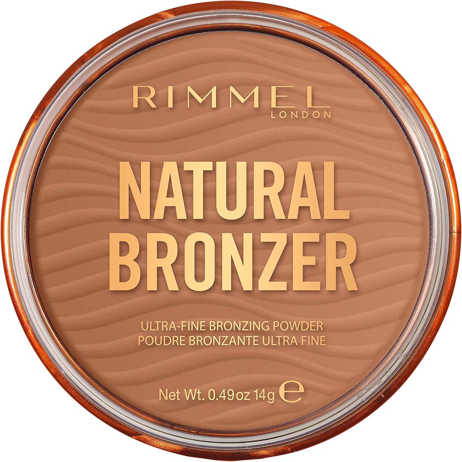 RIMMEL LONDON - Natural Bronzer - Silky-Smooth & Ultra-Fine Bronzing Powder - Sunkissed Look, Mimicking Natural Tan - 002 Sunbronze - 14g Rimmel