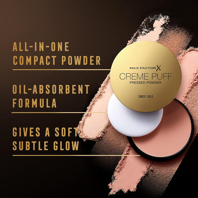 Max Factor Crème Puff Pressed Powder, 81 Truly Fair, 14g Max Factor