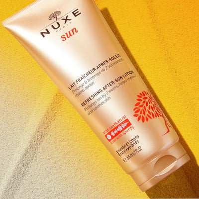 Nuxe Sun Refreshing After-Sun Lotion 200ml, Soothing After-Sun Moisturiser, Repairs & Hydrates Skin After Exposure, Prolongs Tan for Up to 2 Weeks, Vegan Formula Greenwize
