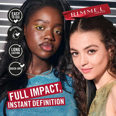 Rimmel Wonder'Ink Precision Liquid Eyeliner Pen, 002 Spiced Chestnut, Waterproof, Smudge-proof, Long-Lasting, Highly Pigmented Formula, True Matte Finish, Soft Felt Tip, Cruelty Free, Vegan Rimmel