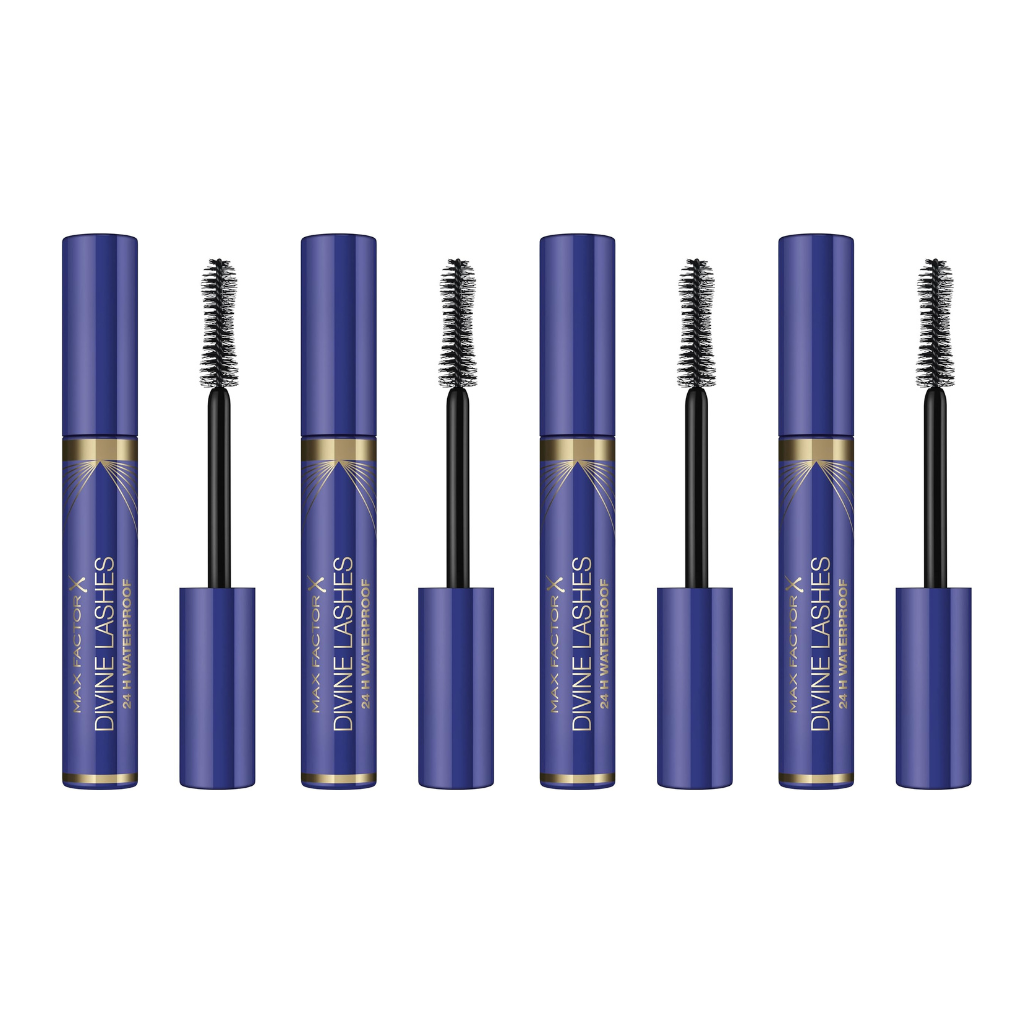 Max Factor Divine Lashes Mascara, Waterproof (Pack of 4) Max Factor