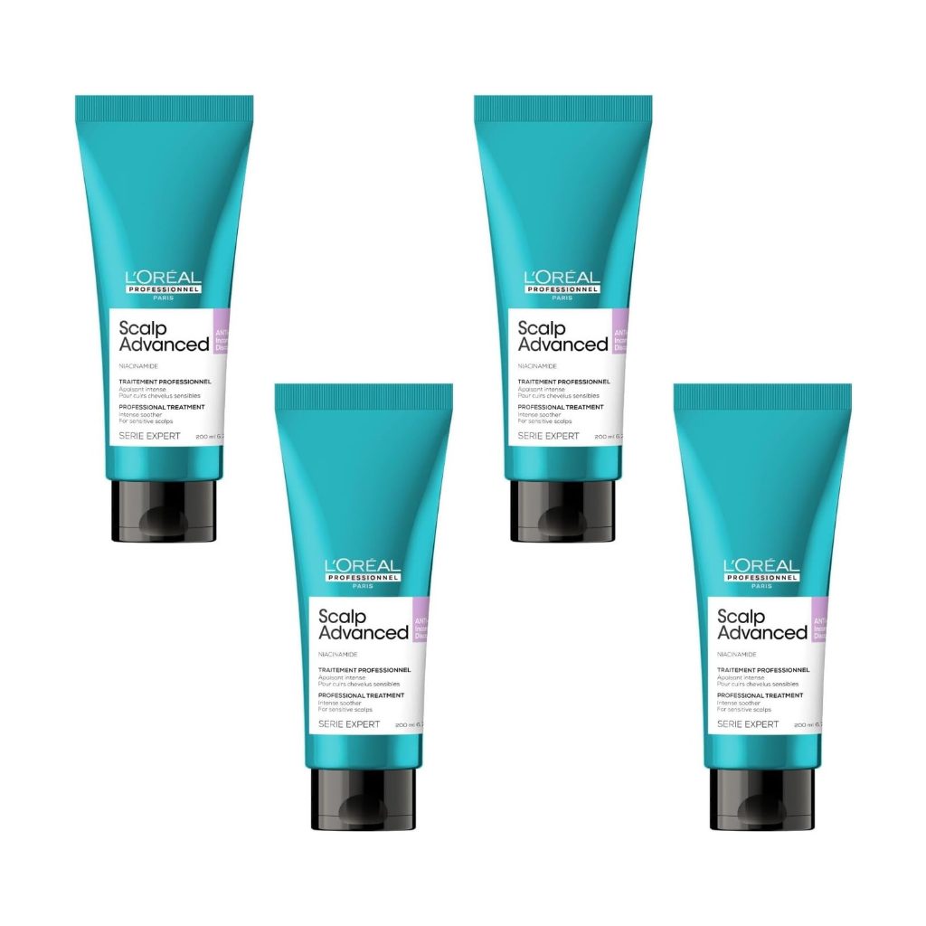 L'Oréal Professionnel Scalp Advanced Anti-Discomfort Hair Treatment (Pack of 4) LOreal Professionnel