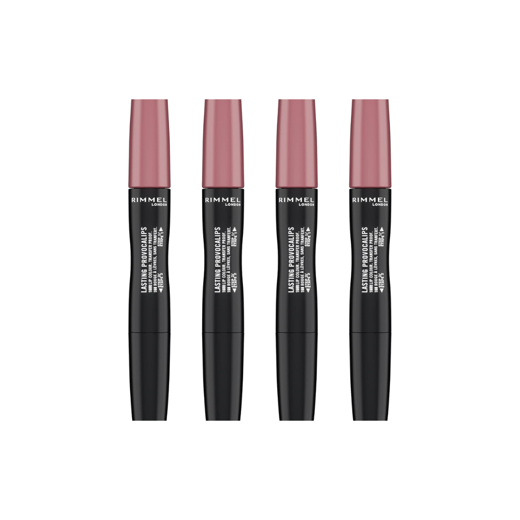 Rimmel Lasting Provocalips Liquid Lipstick Grin & Bare It (Pack of 4) Rimmel