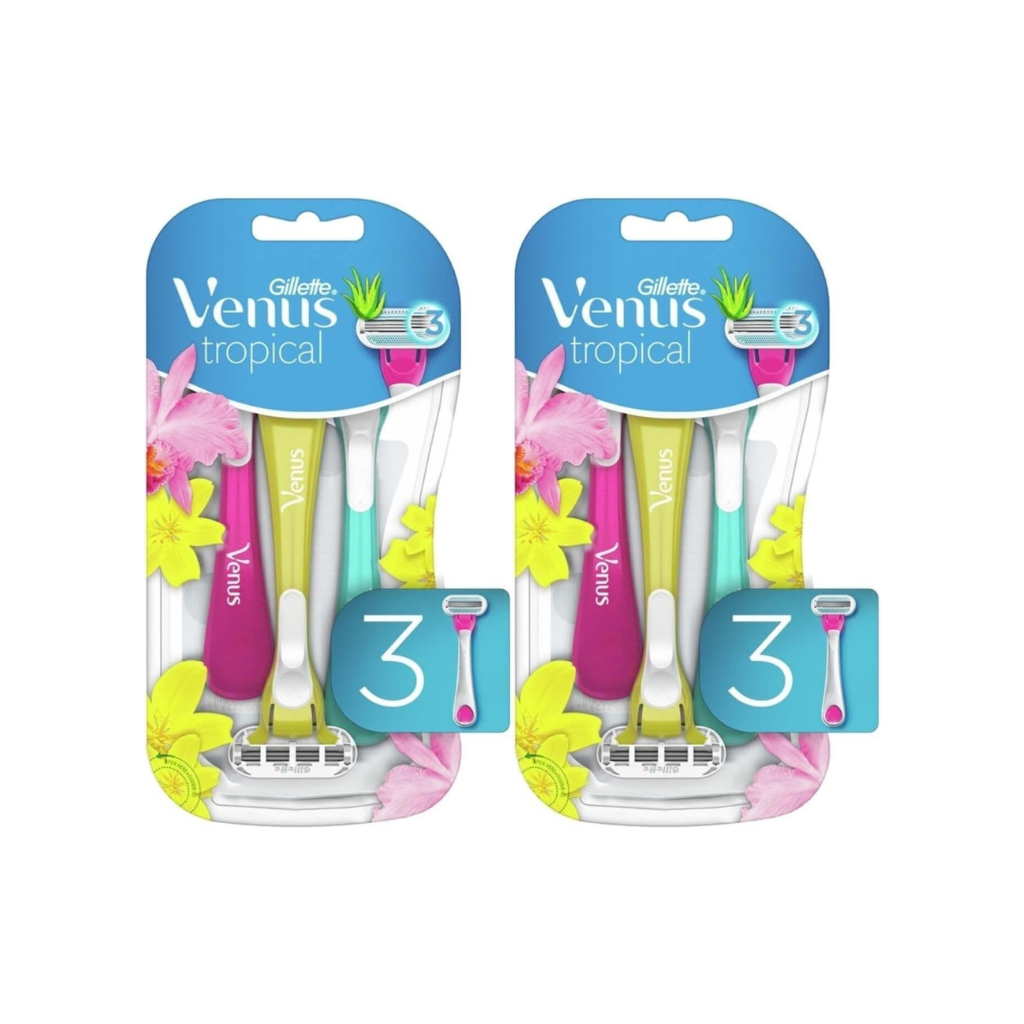 Venus Gillette Tropical Disposable Razors (Pack of 2) Gillette