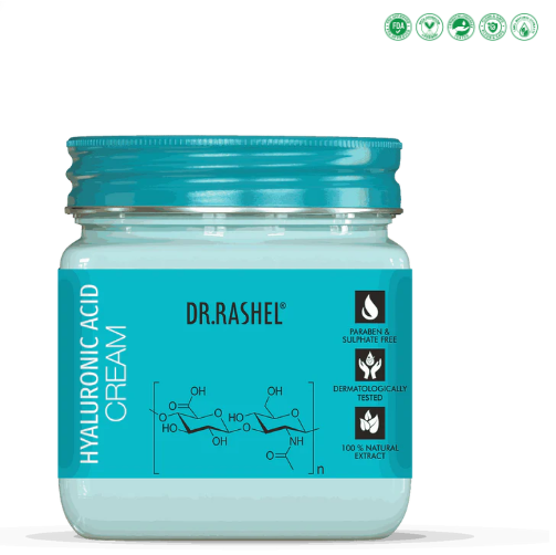 DR.RASHEL Hyaluronic Face Cream for Women and Men, Repairing, Nourishing, Deep Hydration & Moisturization for Soft and Healthy Skin, All Skin Types, 100% Vegan & Paraben Free, 380ml Dr. Rashel