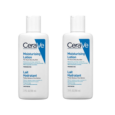 CeraVe Travel Size Moisturising Lotion for Dry Skin 88ml (Pack of 2) CeraVe