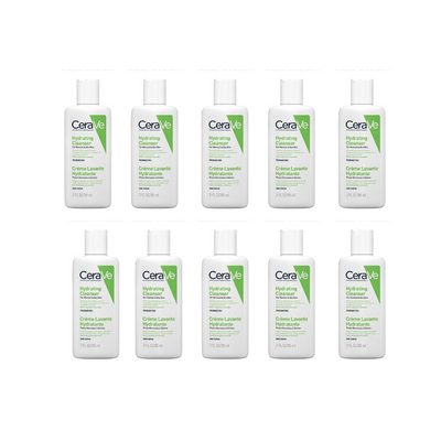 CeraVe Travel Size Hydrating Cleanser for Normal to Dry Skin 88ml (Pack of 10) CeraVe