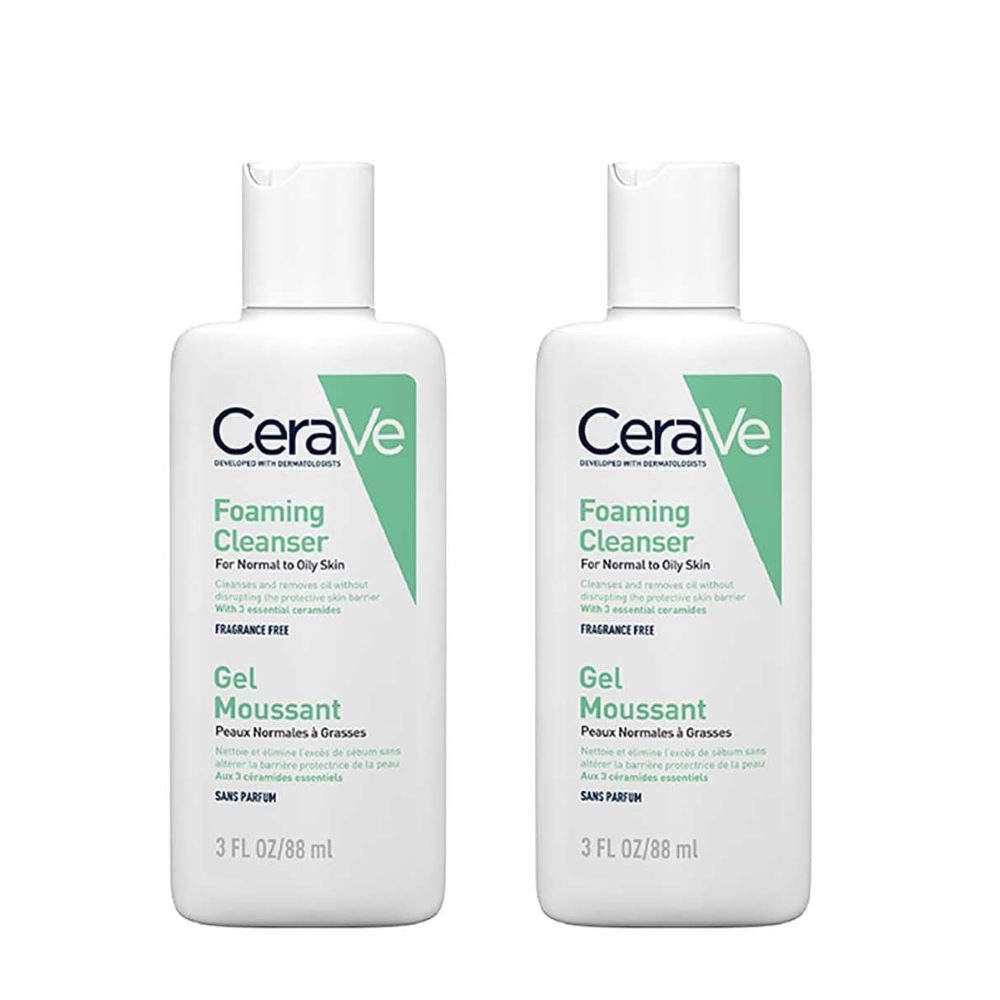 CeraVe Travel Size Foaming Cleanser for Oily Skin 88ml ( Pack of 2) CeraVe