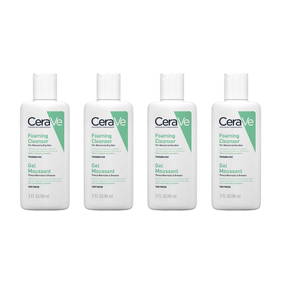 CeraVe Travel Size Foaming Cleanser for Oily Skin 88ml ( Pack of 4) CeraVe