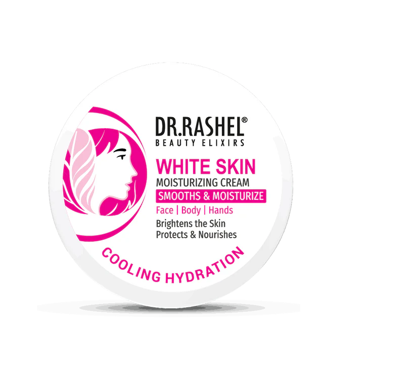 Dr.Rashel White skin Face Moisturizer, Daily Lightweight Non-Oily Cream with Glycerin for Soft Glowing Skin, With Arbutin & Niacinamide - 125 ml Dr. Rashel