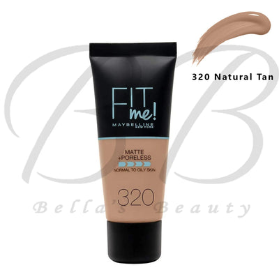 MAYBELLINE Fit Me! Matte + Poreless Normal to Oily Skin Foundation 30ml Maybelline New York